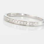 Alliance Rhea Or Blanc Diamant - Alliances avec pierres Femme | Marc Orian
