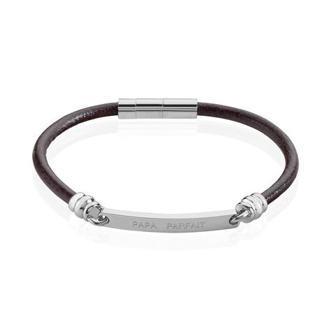 Bracelet Acier Blanc Gaspard - Bracelets cuir Homme | Marc Orian