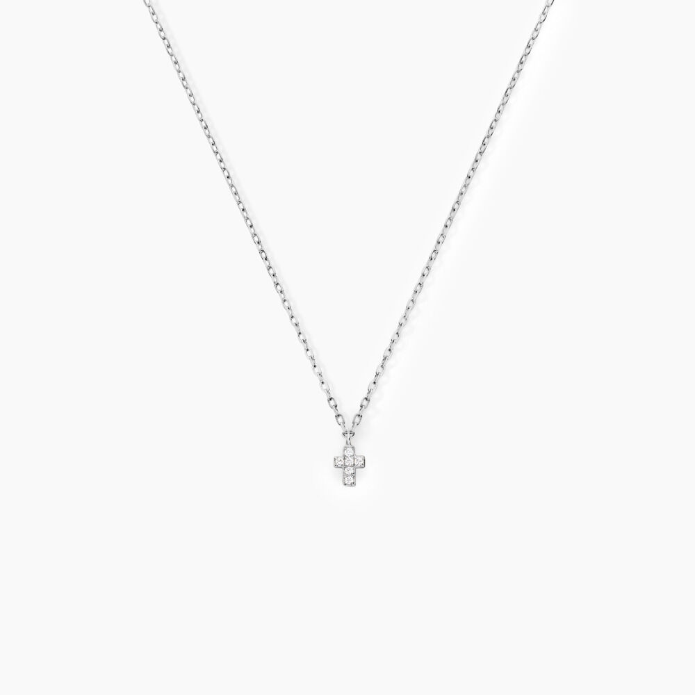 Collier Siem Argent Blanc Oxyde De Zirconium - Colliers avec pierres Femme | Marc Orian