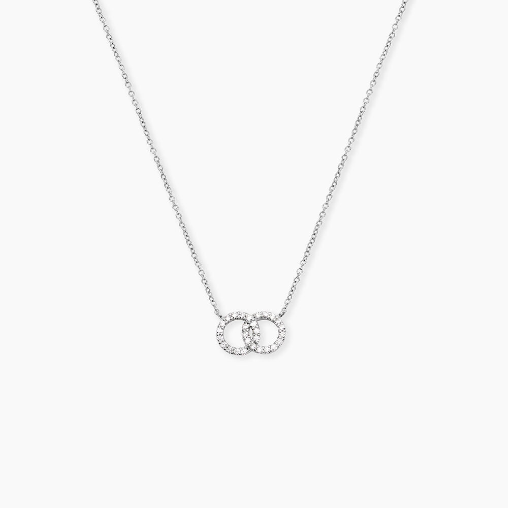Collier Iwa Argent Blanc Oxyde De Zirconium - Colliers avec pierres Femme | Marc Orian