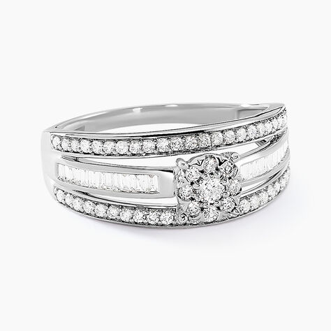Bague Humphrey Or Blanc Diamant - Bagues pierres précieuses Femme | Marc Orian