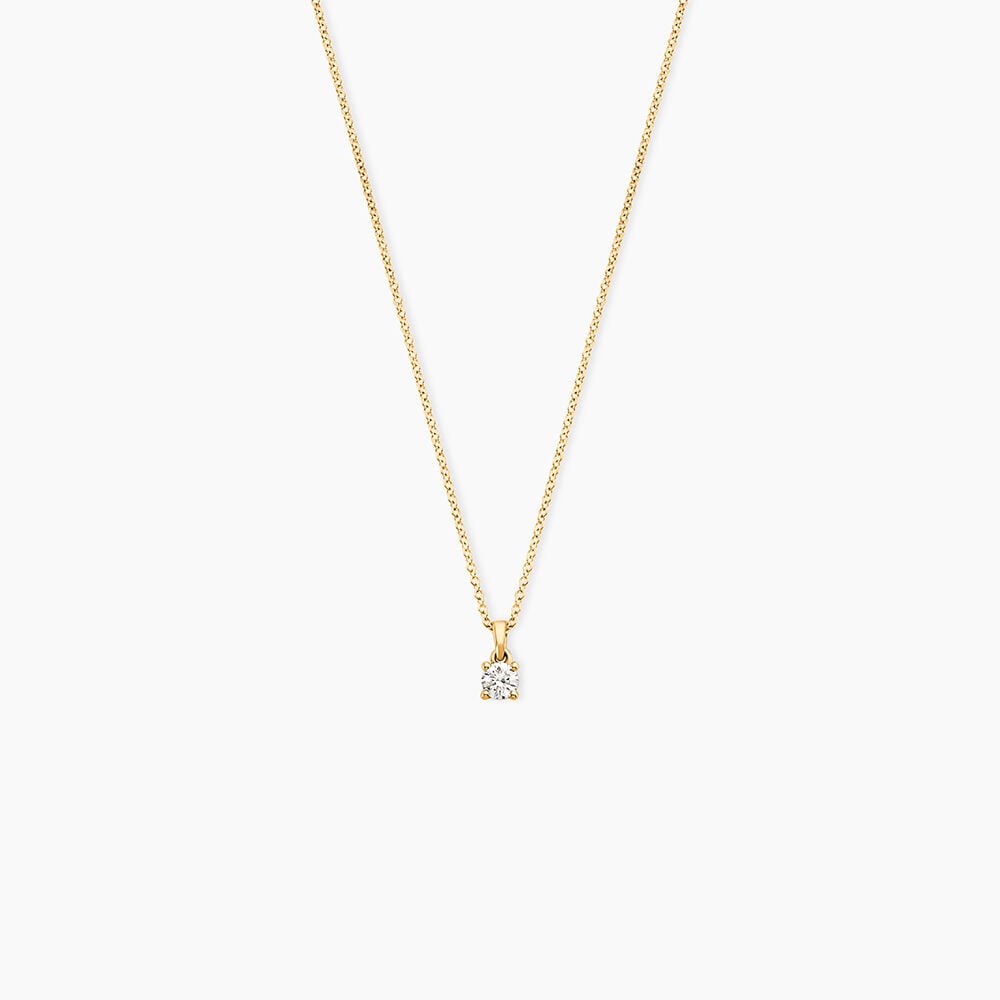 Collier Alexandra Or Jaune Diamant - Colliers solitaires Femme | Marc Orian