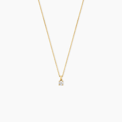 Collier Alexandra Or Jaune Diamant - Colliers solitaires Femme | Marc Orian