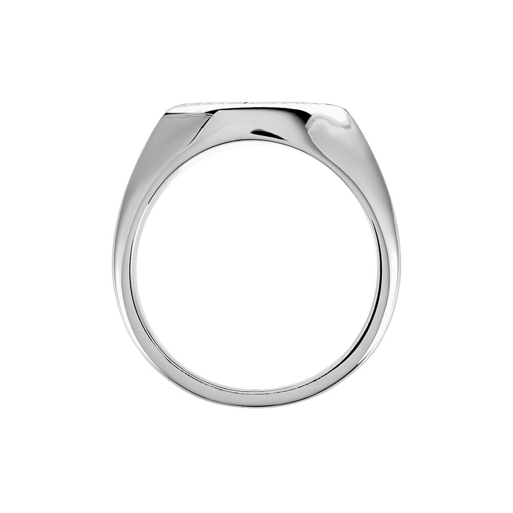 Chevalière Dalia Argent Blanc - Chevalières Femme | Marc Orian