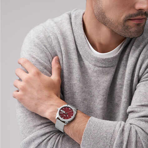 Montre Fossil machine Rouge - Montres Homme | Marc Orian