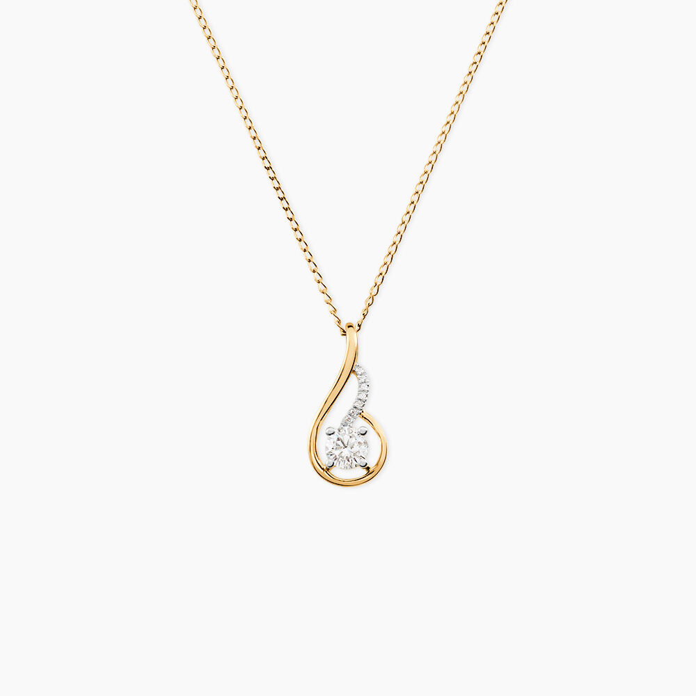 Collier Koline Or Jaune Oxyde De Zirconium - Colliers solitaires Femme | Marc Orian