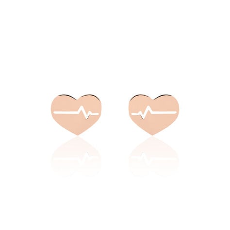 Boucles D'oreilles Puces Onelia Or Rose - Puces Femme | Marc Orian