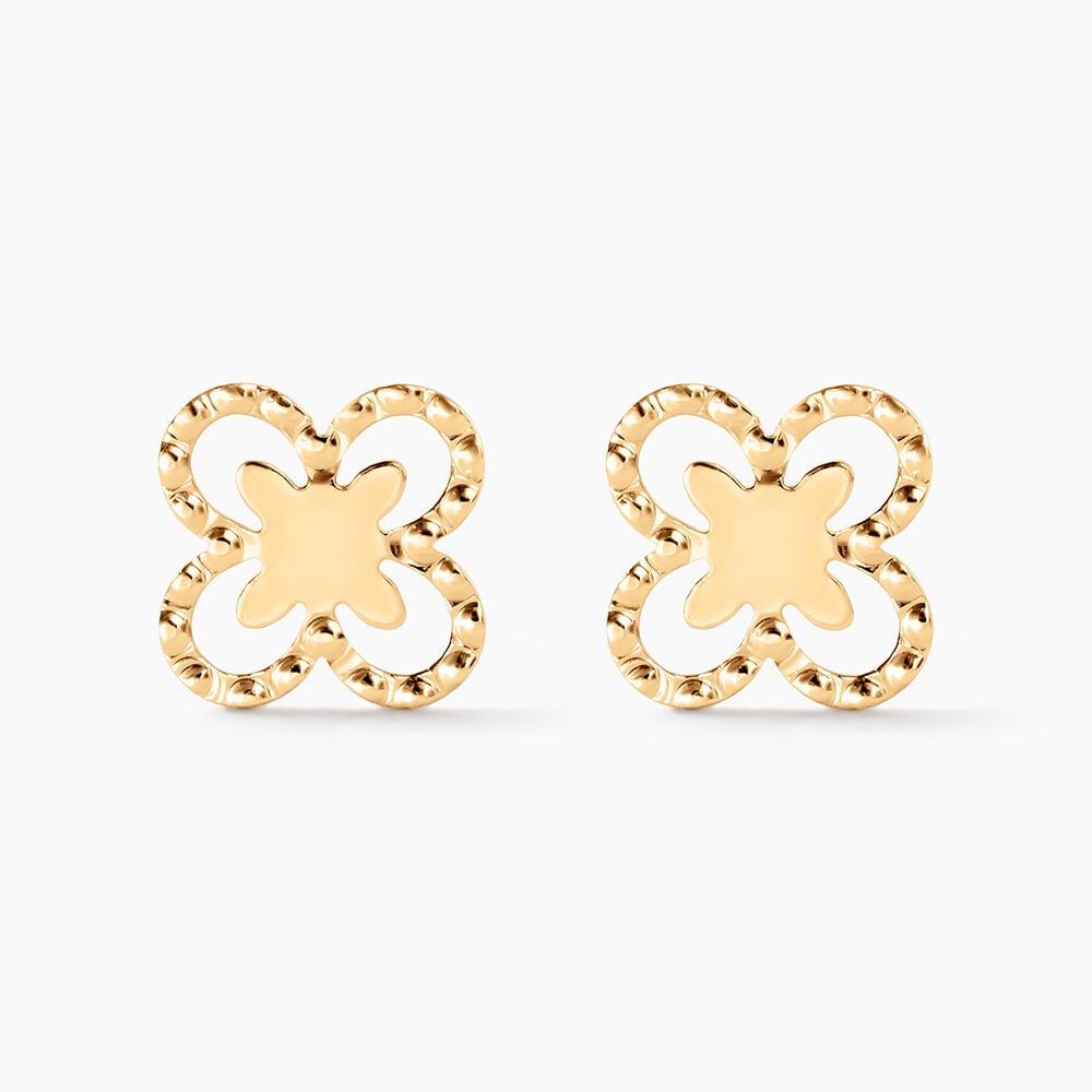 Boucles D'Oreilles Puces Lyss Or Jaune - Puces Femme | Marc Orian