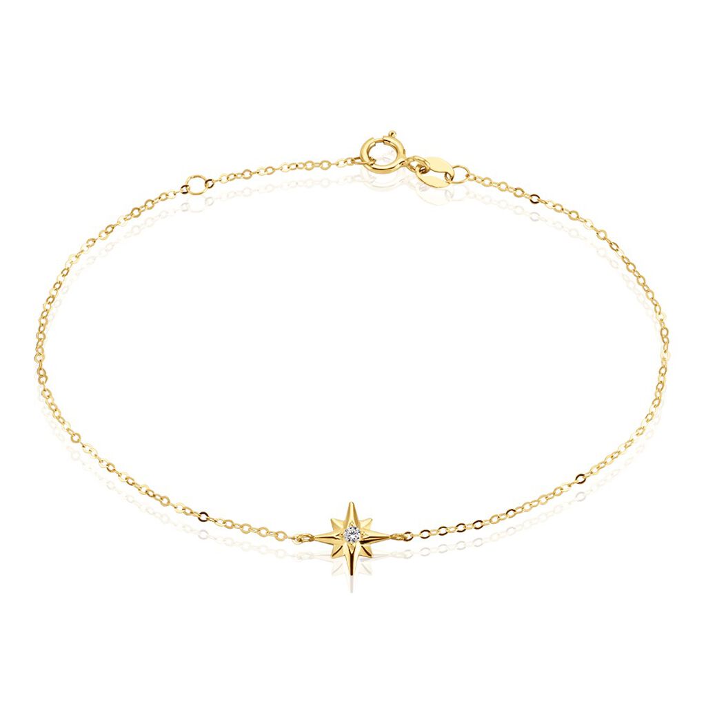 Bracelet Alastar Or Jaune Oxyde De Zirconium - Bracelets cha&icirc;nes Femme | Marc Orian