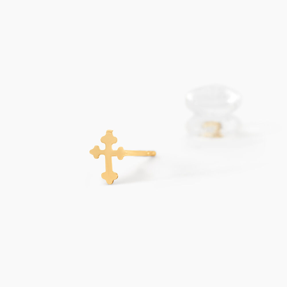 Boucles D'Oreilles Puces Lyndon Or Jaune - Puces Femme | Marc Orian