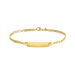 Bracelet Identité Fanelia Maille Marine Or Jaune - Gourmettes Enfant | Marc Orian