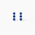 Boucles D'oreilles Puces Kasey Argent Blanc Oxyde De Zirconium - Puces Femme | Marc Orian