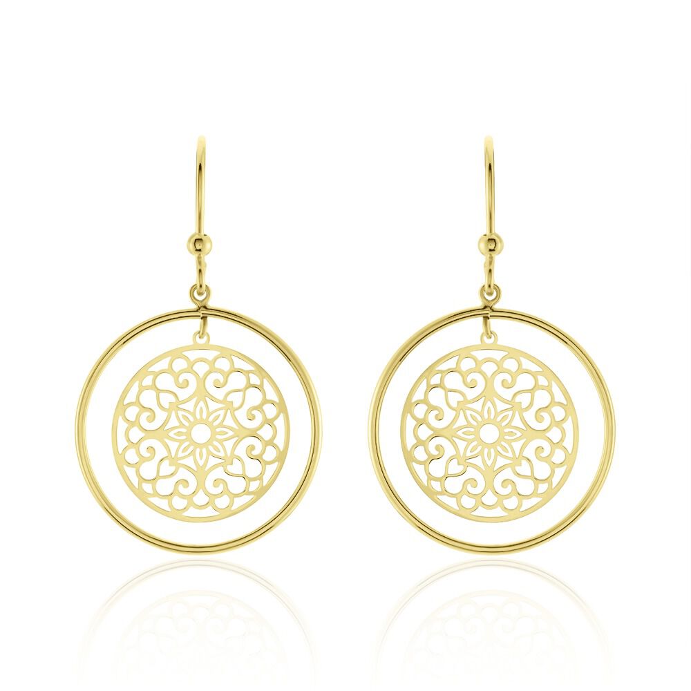 Boucles D'oreilles Serguiane Or Jaune - Pendantes Femme | Marc Orian