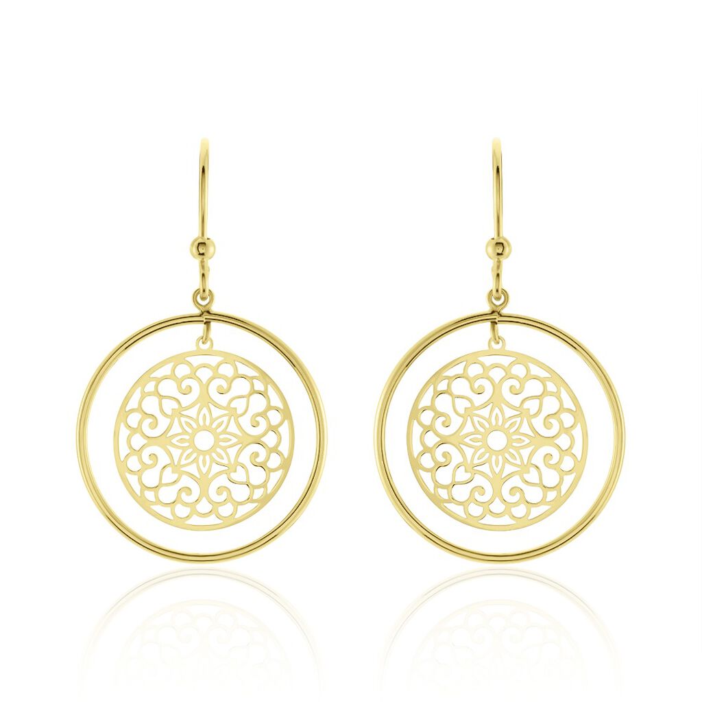 Boucles D'oreilles Serguiane Or Jaune - Pendantes Femme | Marc Orian