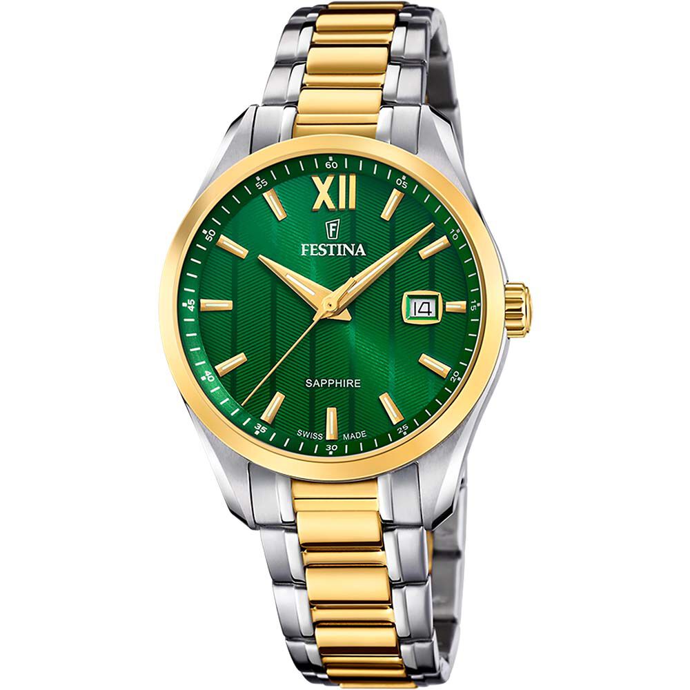 Montre Festina Swiss Made 37,5 Vert - Montres classiques Homme | Marc Orian