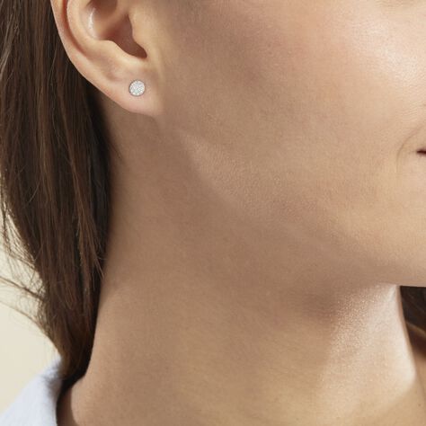 Boucles D'oreilles Puces Teani Or Jaune Diamant - Clous d'oreilles Femme | Marc Orian