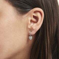 Créole Unitaire Argent Blanc Donelle Oxydes De Zirconium - Boucles d'oreilles Créoles Femme | Marc Orian