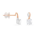 Boucles D'oreilles Pendantes Micheline Or Bicolore Oxyde De Zirconium - Pendantes Femme | Marc Orian