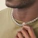 Collier Carrus Maille Grain De Cafe Argent Blanc - Chaines Homme | Marc Orian