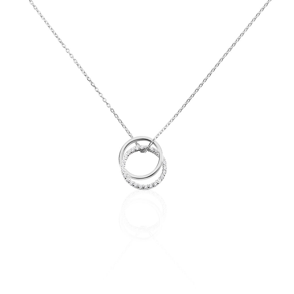 Collier Argent Blanc Circus Oxyde De Zirconium Maille - Colliers avec pierres Femme | Marc Orian