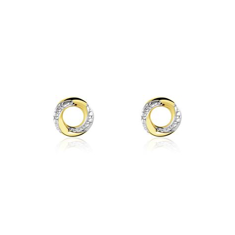 Boucles D'oreilles Puces Or Jaune Pamila Diamants - Boucles d'oreilles pierres précieuses Femme | Marc Orian