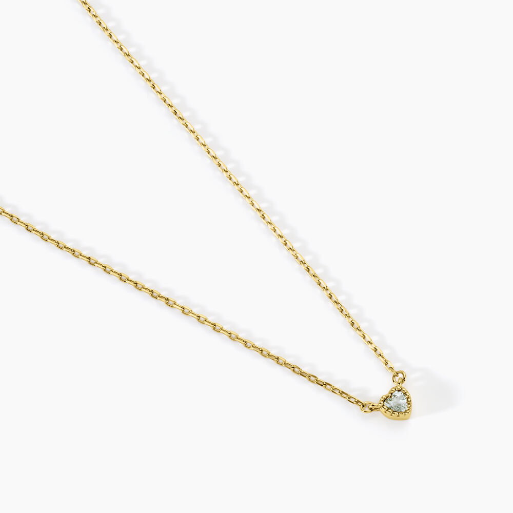 Collier Poem Argent Jaune Topaze Bleu Sky - Colliers avec pierres Femme | Marc Orian