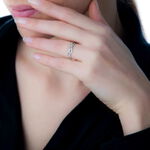 Bague Charlye Or Blanc Diamant - Bagues pierres pr&eacute;cieuses Femme | Marc Orian