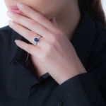 Bague Crista Or Blanc Saphir Et Diamant - Solitaires Femme | Marc Orian