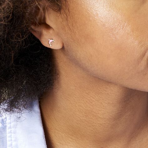 Boucles D'oreilles Puces Or Jaune Mael Smalto - Clous d'oreilles Enfant | Marc Orian
