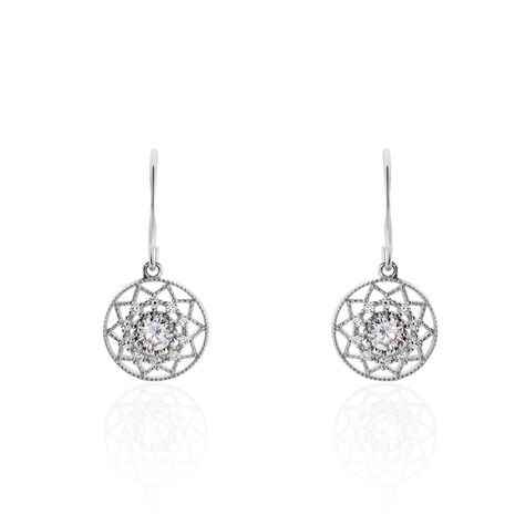 Boucles D'oreilles Pendantes Cassandria Argent  Oxyde De Zirconium - Pendantes Femme | Marc Orian