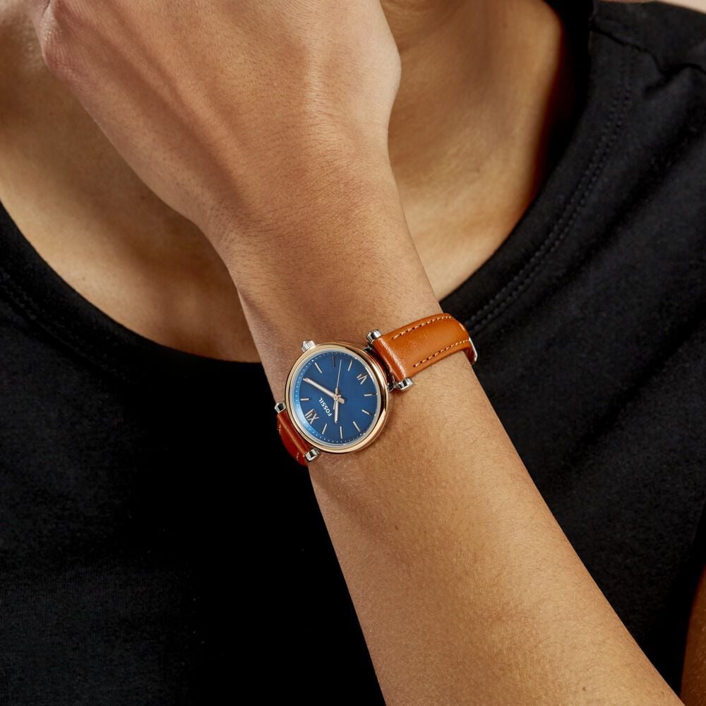 Montre Fossil Carlie Mini Bleu - Montres classiques Femme | Marc Orian