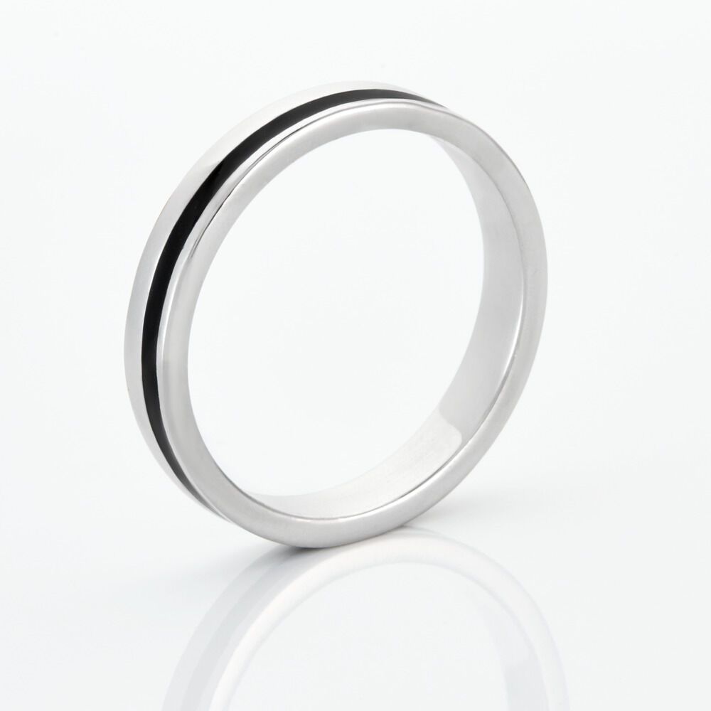 Alliance Dylis Argent Blanc - Alliances duo Homme | Marc Orian