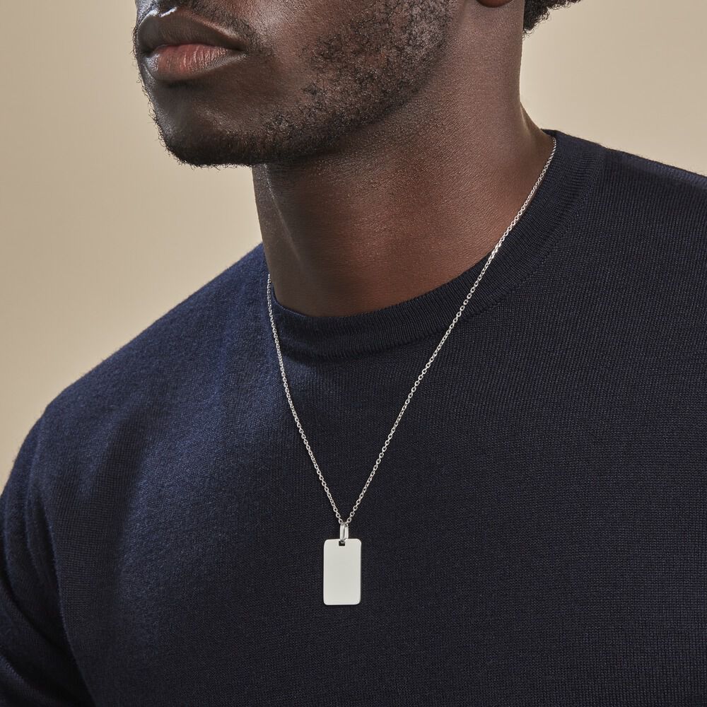 Pendentif Leyel Argent Blanc - Bijoux personnalisés Famille | Marc Orian