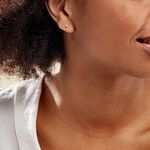 Boucles D'oreilles Puces Aphrodite Or Jaune Diamant - Puces Famille | Marc Orian