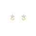 Boucles D'oreilles Puces Eleanor Fleur Or Jaune Oxyde De Zirconium - Puces Famille | Marc Orian