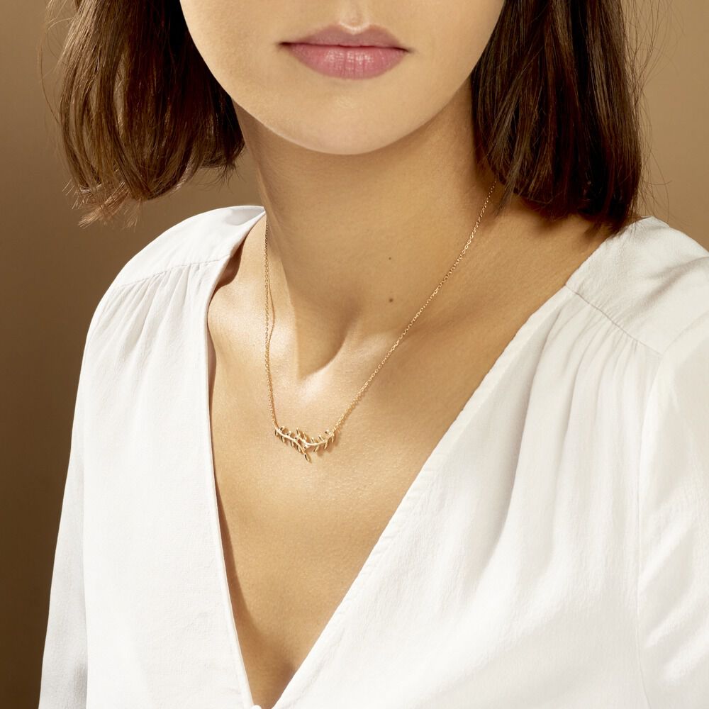 Collier Folia Plaqué Or Jaune - Sélection Bohème Femme | Marc Orian