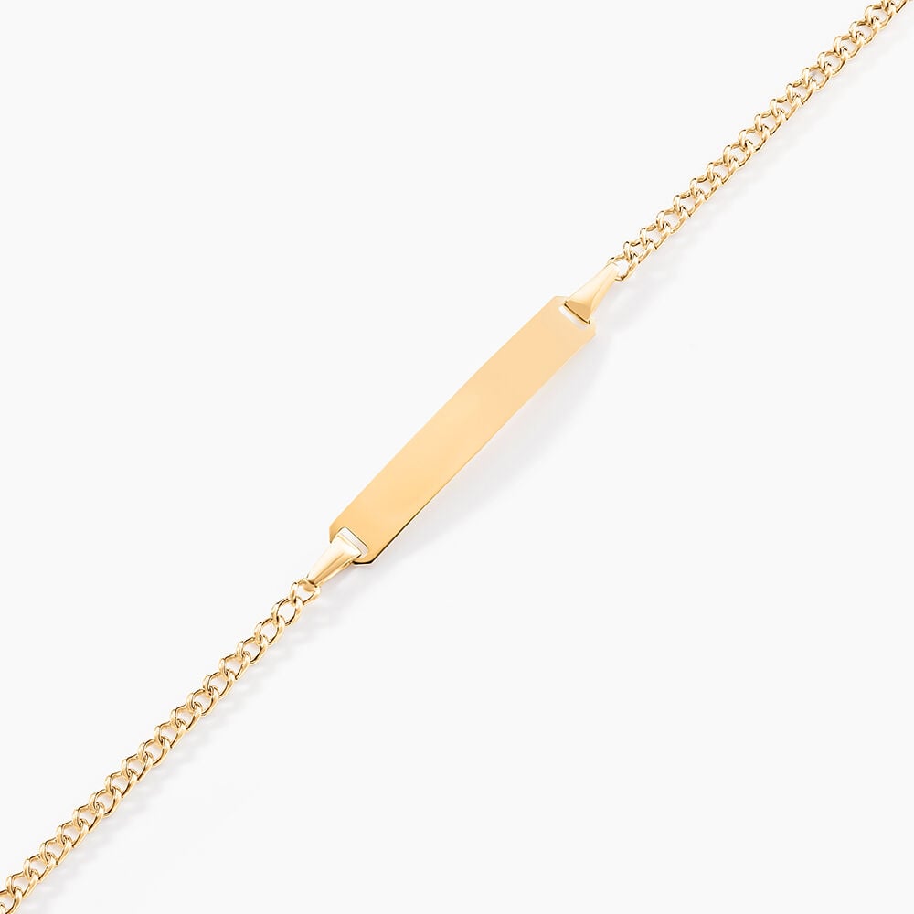Bracelet Identit&eacute; Etheline Maille Gourmette Or Jaune - Gourmettes Enfant | Marc Orian