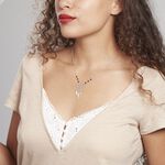 Collier Dream Catcher Argent Blanc Pierre De Synthese - Colliers avec pierres Femme | Marc Orian