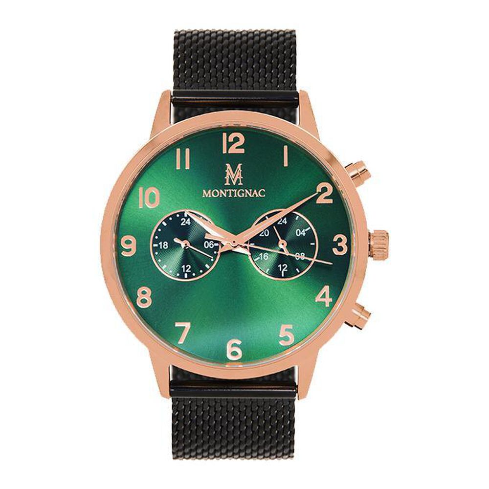 Montre Montignac Round Multifonction Vert - Montres &eacute;tanches Homme | Marc Orian