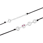 Collier Argent Dustin Cordon Pastilles Oxyde - Colliers avec pierres Femme | Marc Orian