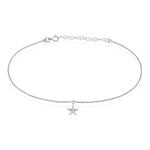 Cha&icirc;ne De Cheville Zeli Argent Blanc - Chaines de cheville Femme | Marc Orian