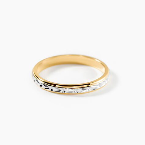 Alliance Mano Ruban Plat Or Bicolore - Alliances duo Unisex | Marc Orian