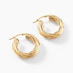 Cr&eacute;oles Thiago Or Jaune - Cr&eacute;oles Femme | Marc Orian