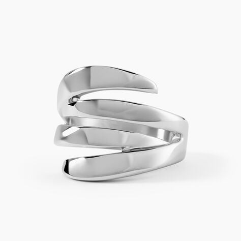 Bague Cleia Acier Blanc - Bagues grosses Femme | Marc Orian