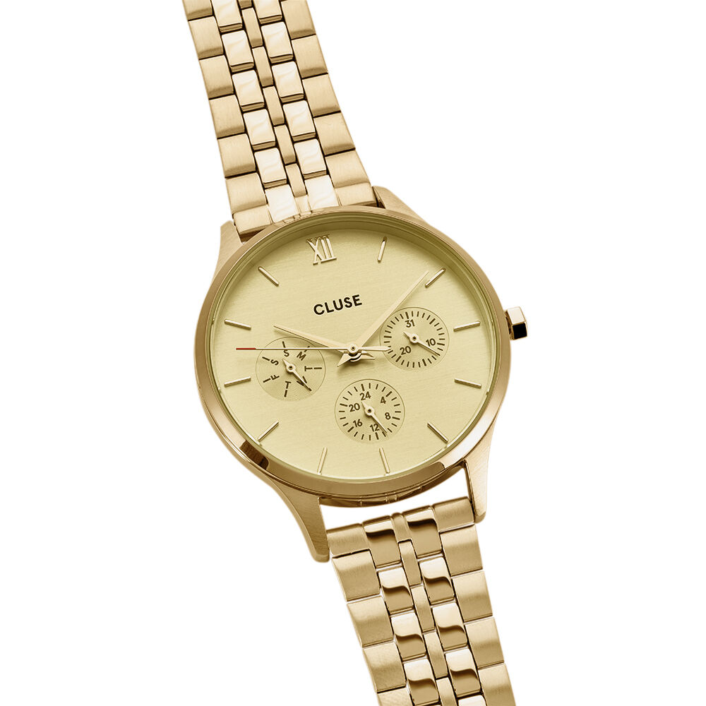 Montre Cluse Minuit Multifonction Doré - Montres étanches Femme | Marc Orian
