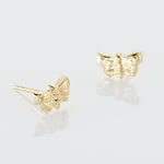 Boucles D'oreilles Puces Bartholomee Papillon Or Jaune - Puces Famille | Marc Orian