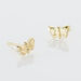 Boucles D'oreilles Puces Bartholomee Papillon Or Jaune - Puces Famille | Marc Orian