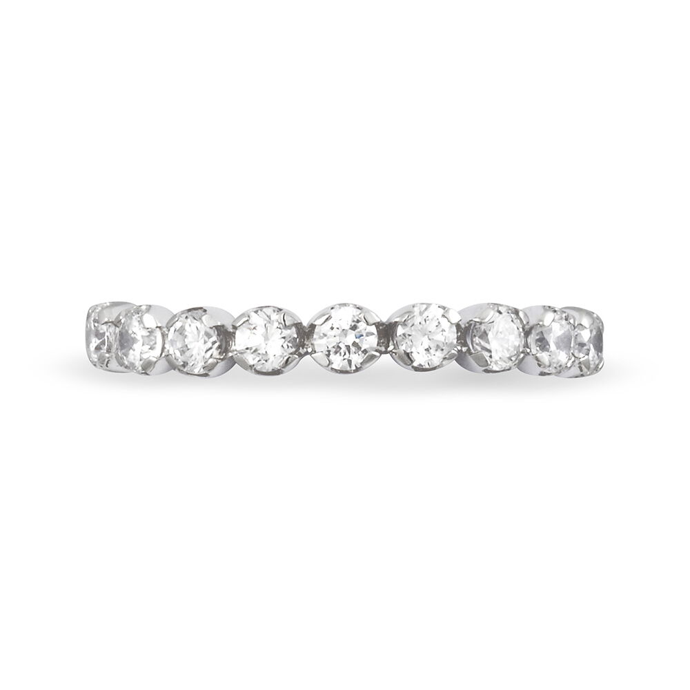 Alliance Marlyatou Or Blanc Oxyde De Zirconium - Alliances avec pierres Femme | Marc Orian