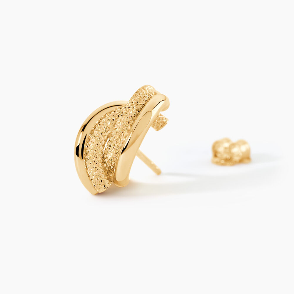 Boucles D'Oreilles Puces Ferial Or Jaune - Puces Femme | Marc Orian