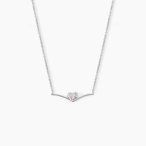 Collier Miline Argent Blanc Oxyde De Zirconium - Colliers avec pierres Femme | Marc Orian